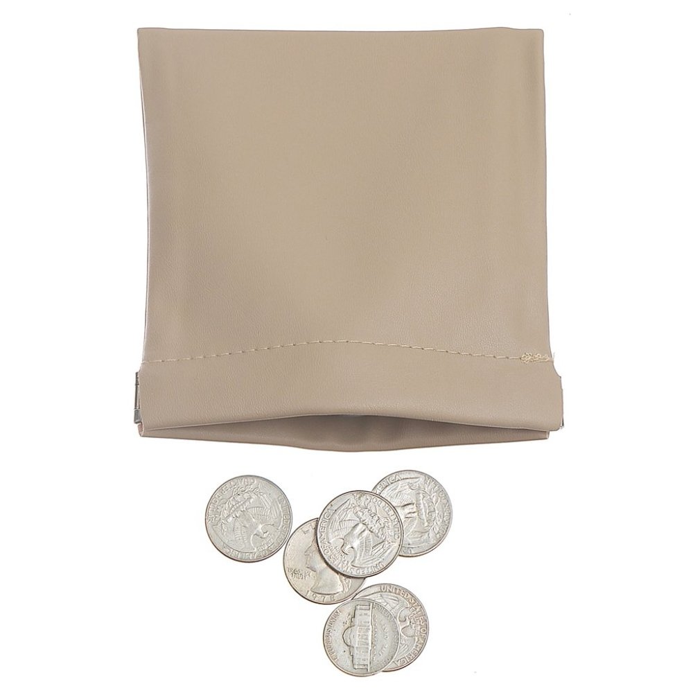 Mini Coin Pouch Purse, Leather Small Coin Wallet, Squeeze Coin Pouch Purse Chang